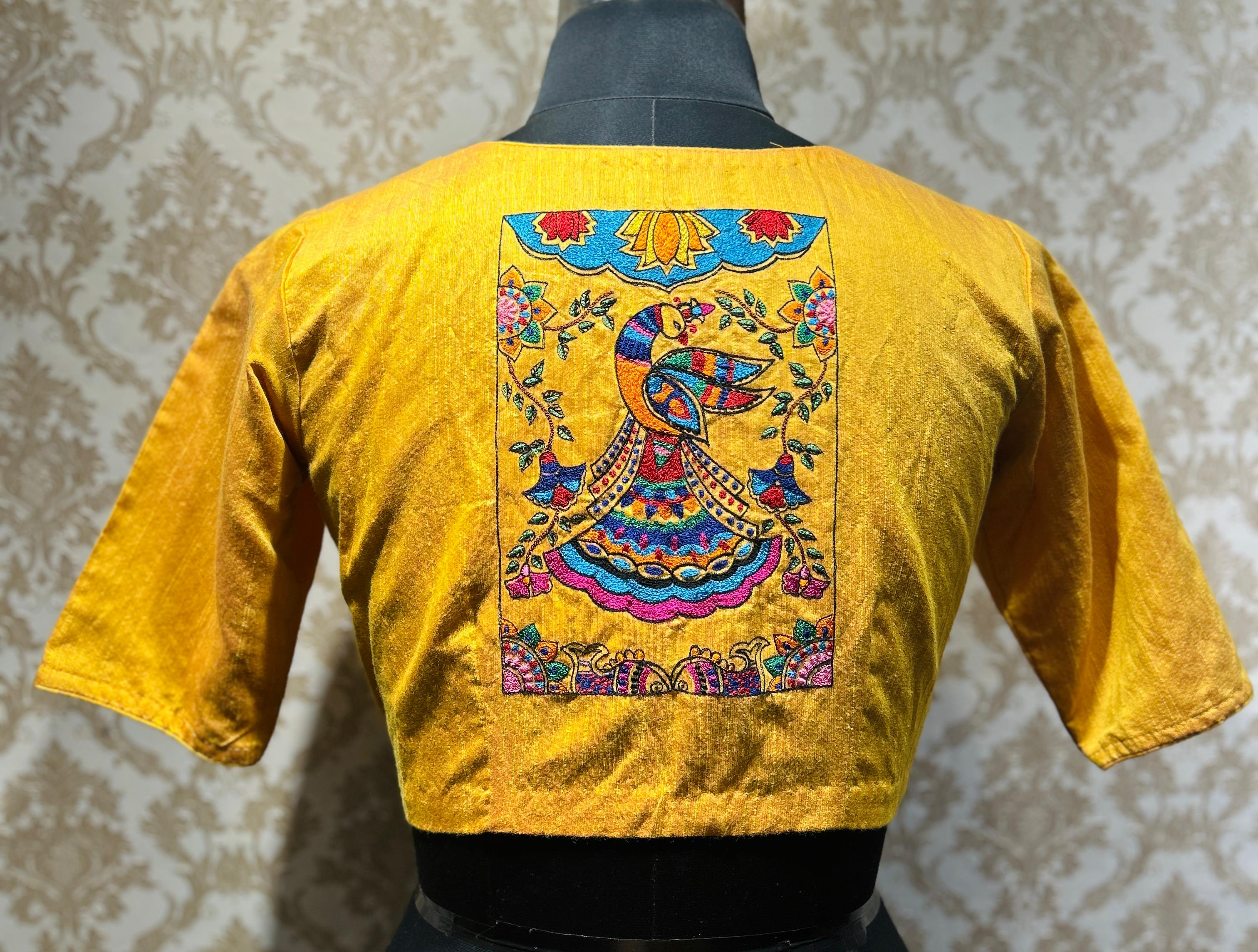 A sunshine yellow blouse